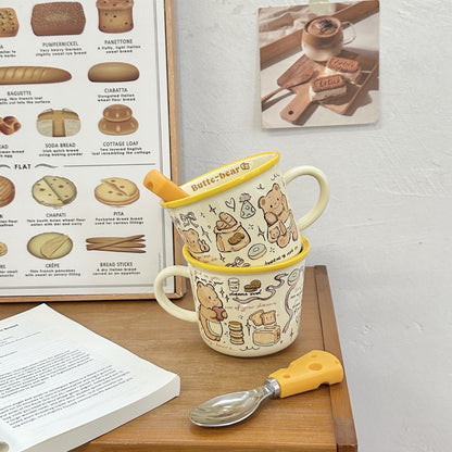 Butter Bear Ceramic Mug (With Spoon and Gift Box)