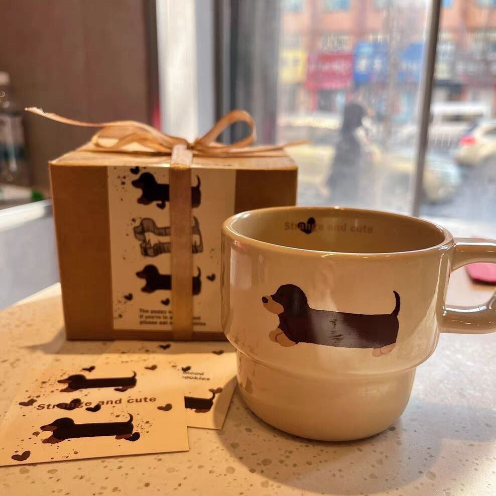 Cute Dachshund Ceramic Mug