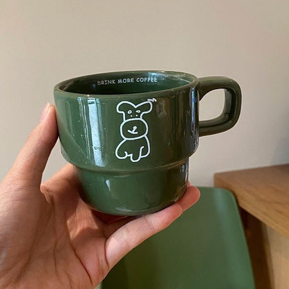 Minimalist Dog Sketch Ceramic Mug