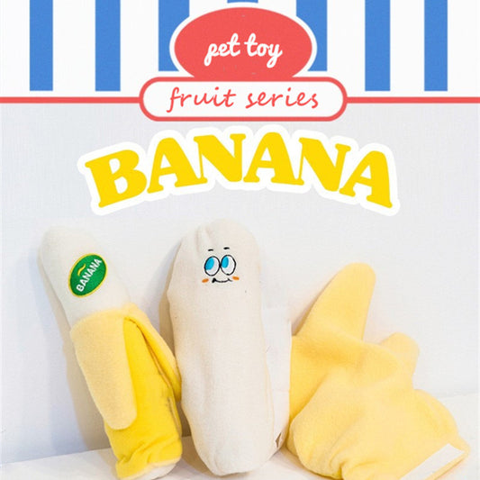 Cute Banana Hide&Seek Pet Toy