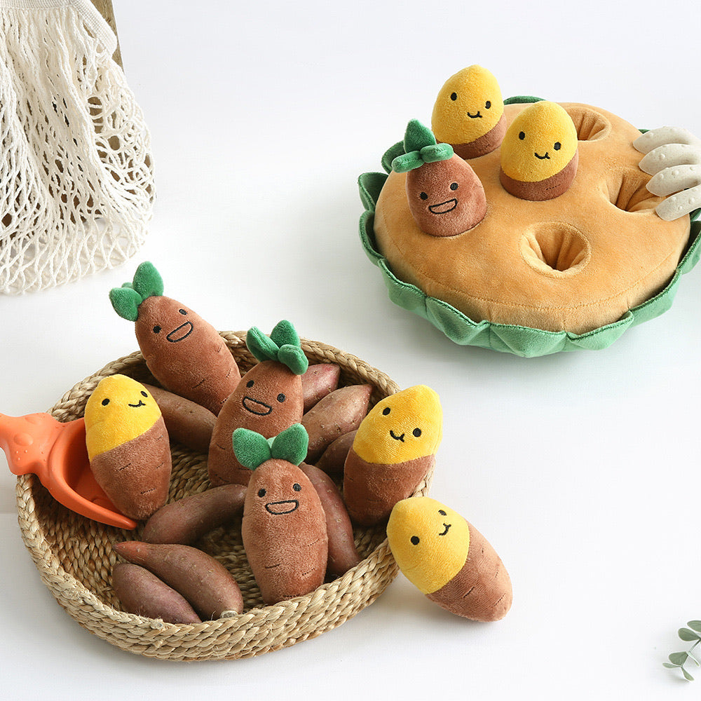 Korean Style Cute  Sweet Potato Hide&Seek Pet Toys Set