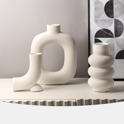 Creative Modern Ceramic Vase Decoration Set (Set Of 3)