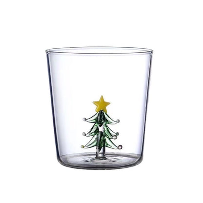 3D Christmas Tree Glass Cup