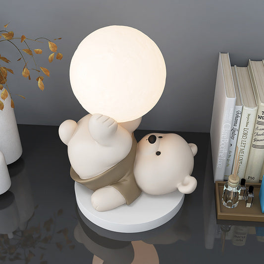 Cute Bear Moon Lamp