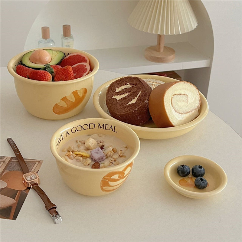 Cute Bread Dinner Collections(Set of 4)