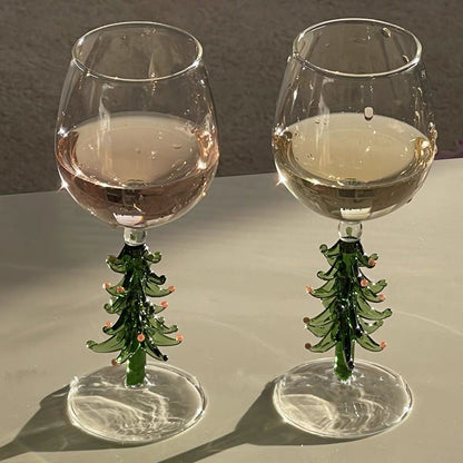 Christmas Tree Wine Goblet