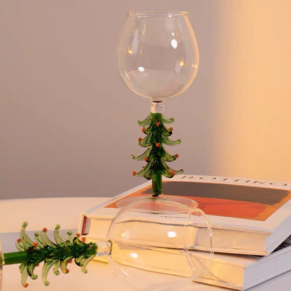 Christmas Tree Wine Goblet