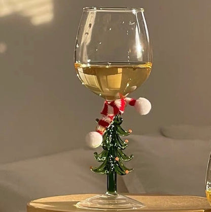 Christmas Tree Wine Goblet