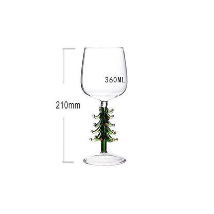 Christmas Tree Wine Goblet