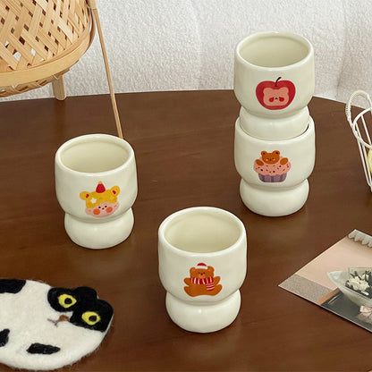 Irregular Milky Cartoon Ceramic Mug