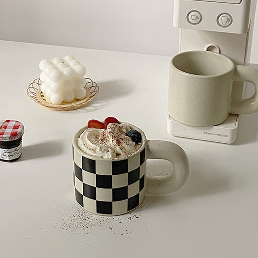 Chubby Checkerboard Mug