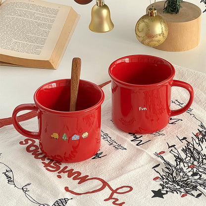 New Year FUN Red Ceramic Mug