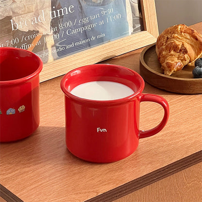 New Year FUN Red Ceramic Mug