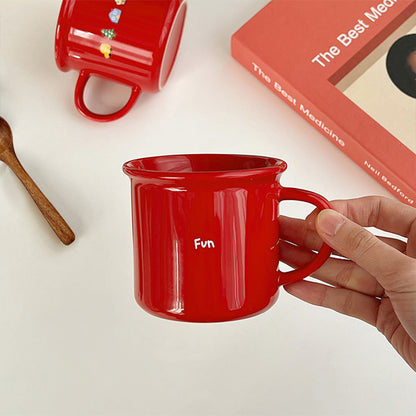 New Year FUN Red Ceramic Mug