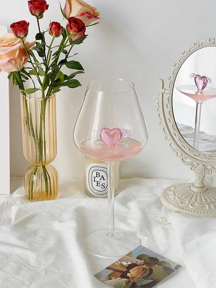 Angel’s Heart Wine Glass