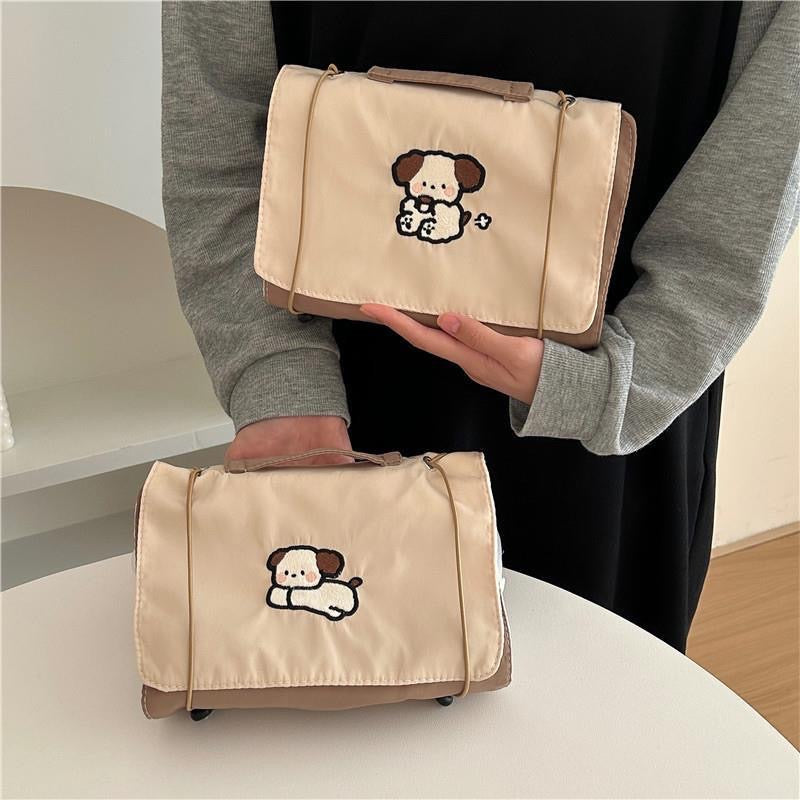 Cute Puppy Travel Organizer Cosmetic Bag