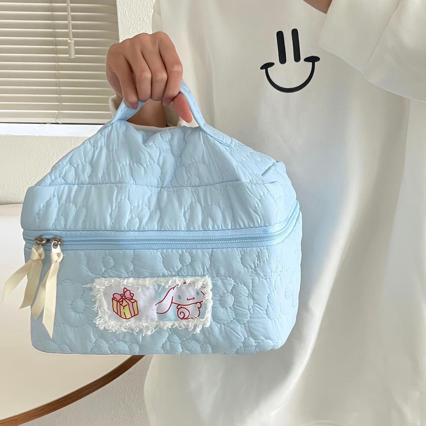 Cinnamoroll & My Melody Cosmetic Storage Bag