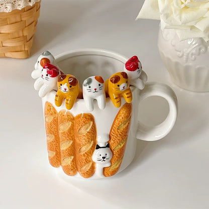 Adorable Cat Ceramic Stirring Spoon