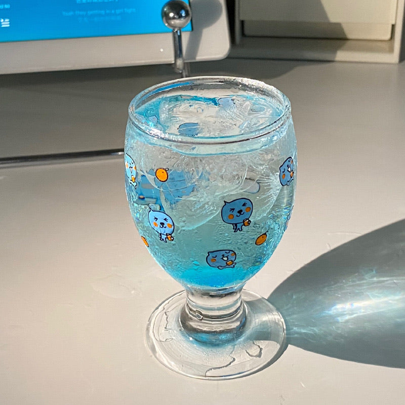 Qoo & Orange Drinking Glass