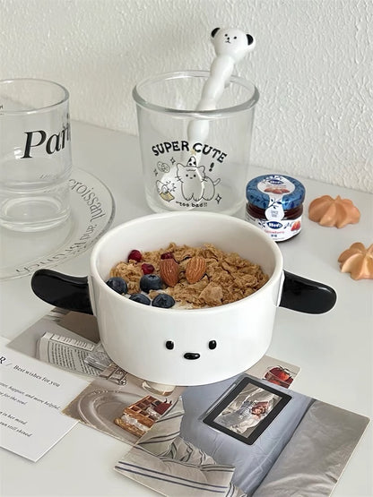 Pochacco Ceramic Bowl With Spoon