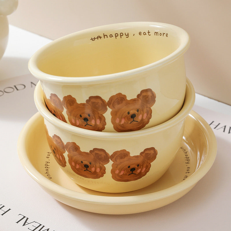 NoEmo Bear Ceramic Collection (Set Of 4)