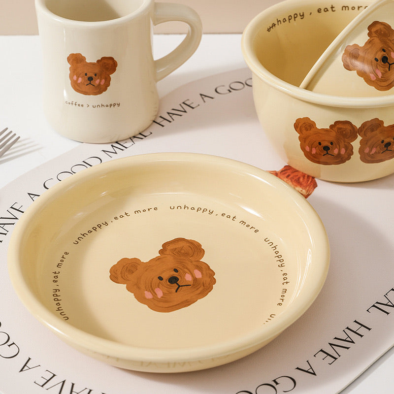 NoEmo Bear Ceramic Collection (Set Of 4)