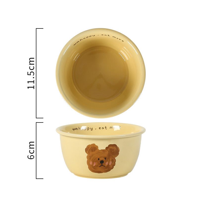 NoEmo Bear Ceramic Collection (Set Of 4)