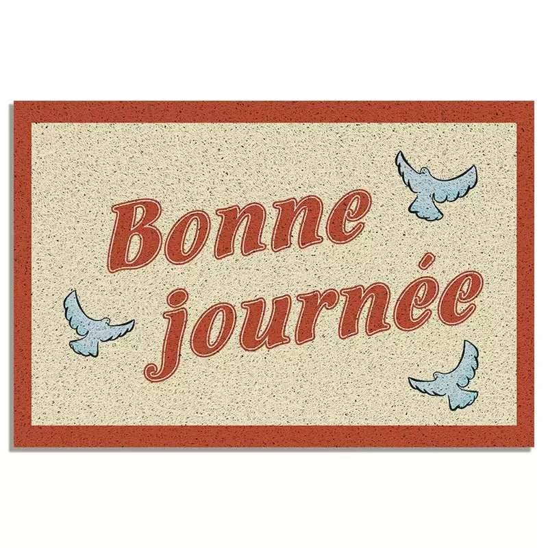 Bonne journée French Style Silk Loop Doormat