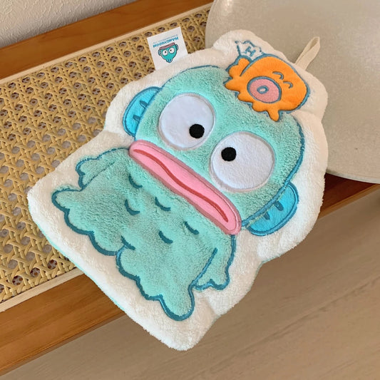 Green Octopus Hand Towel