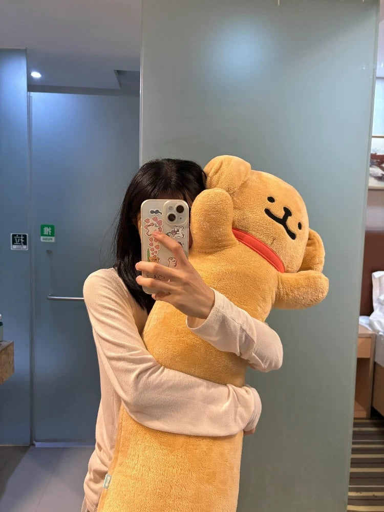 Korean Long Plush Puppy Pillow